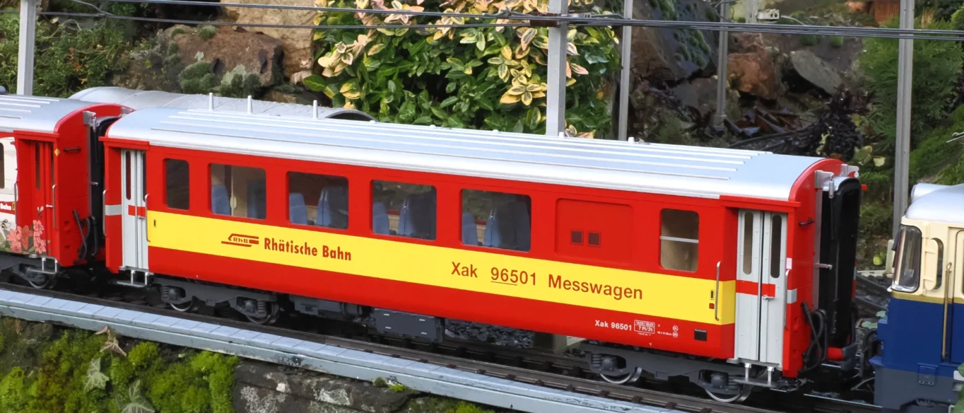 Von LGB: RhB Funkmesswagen Xak 96501 Von LGB: RhB Funkmesswagen Xak 96501