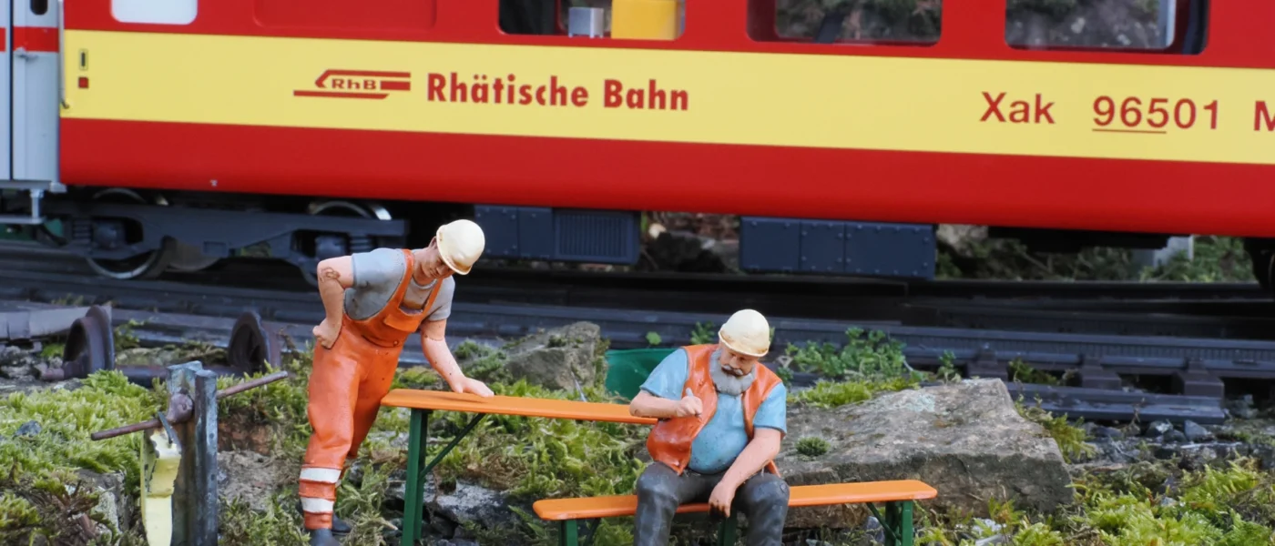 Bauer-Figuren für den LGB Funkmesswagen Bauer-Figuren für den LGB Funkmesswagen